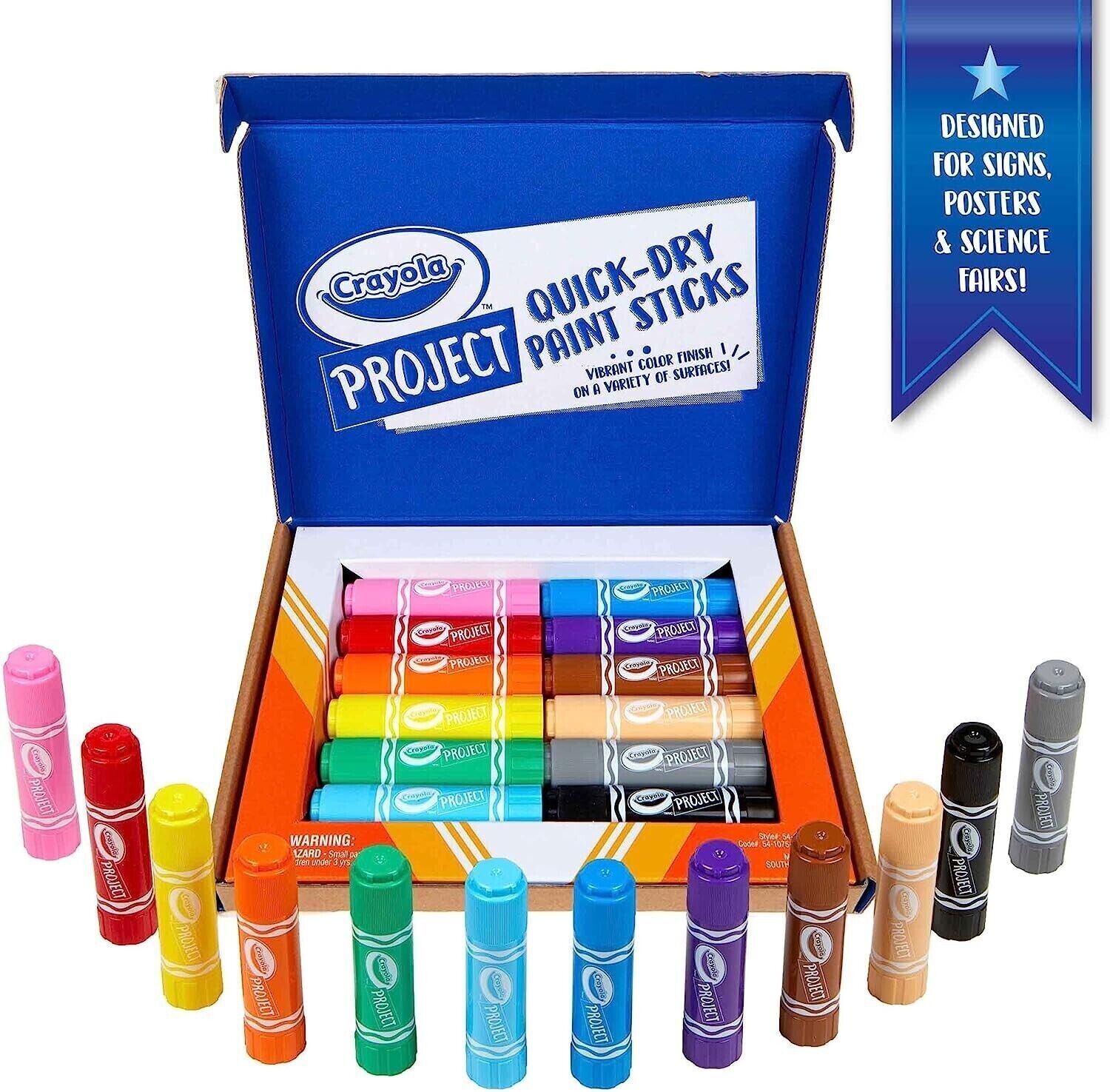 Crayola Quick Dry Paint Sticks Paint Set image 0