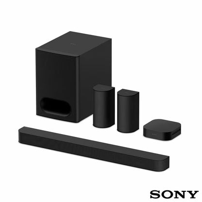 Sony HTS60.CEK 5.1 Ch, 1000W, Bravia Theatre System 6 Soundbar with Rear Speakers and Subwoofer