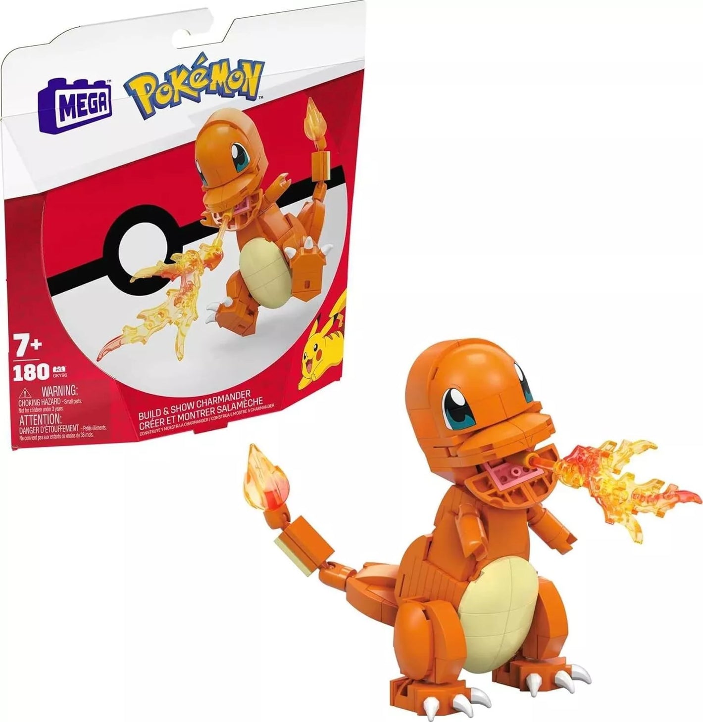 MEGA Pokémon Building Toys Set Build & Show Charmander image 0