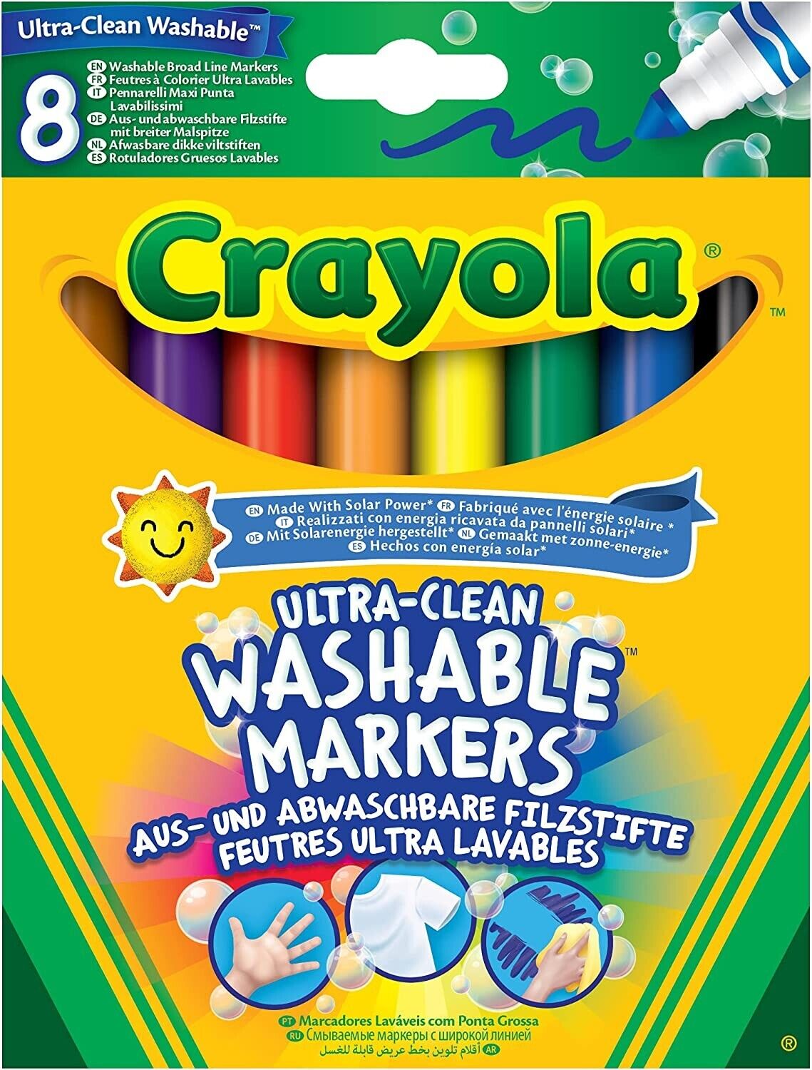 Crayola 8 Count Washable Bright Markers image 0