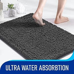 MAYSHINE Chenille Bath Toilet Mat, Non Slip, Absorbent & Washable Bathroom Rug image 0