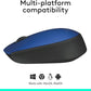 M170 Ambidextrous RF Wireless Mouse - Mouse (Ambidextrous, RF Wireless, Black, Blue)