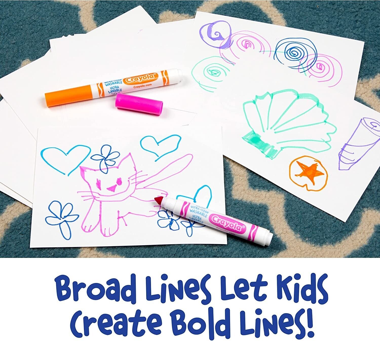 Crayola 8 Count Washable Bright Markers image 4