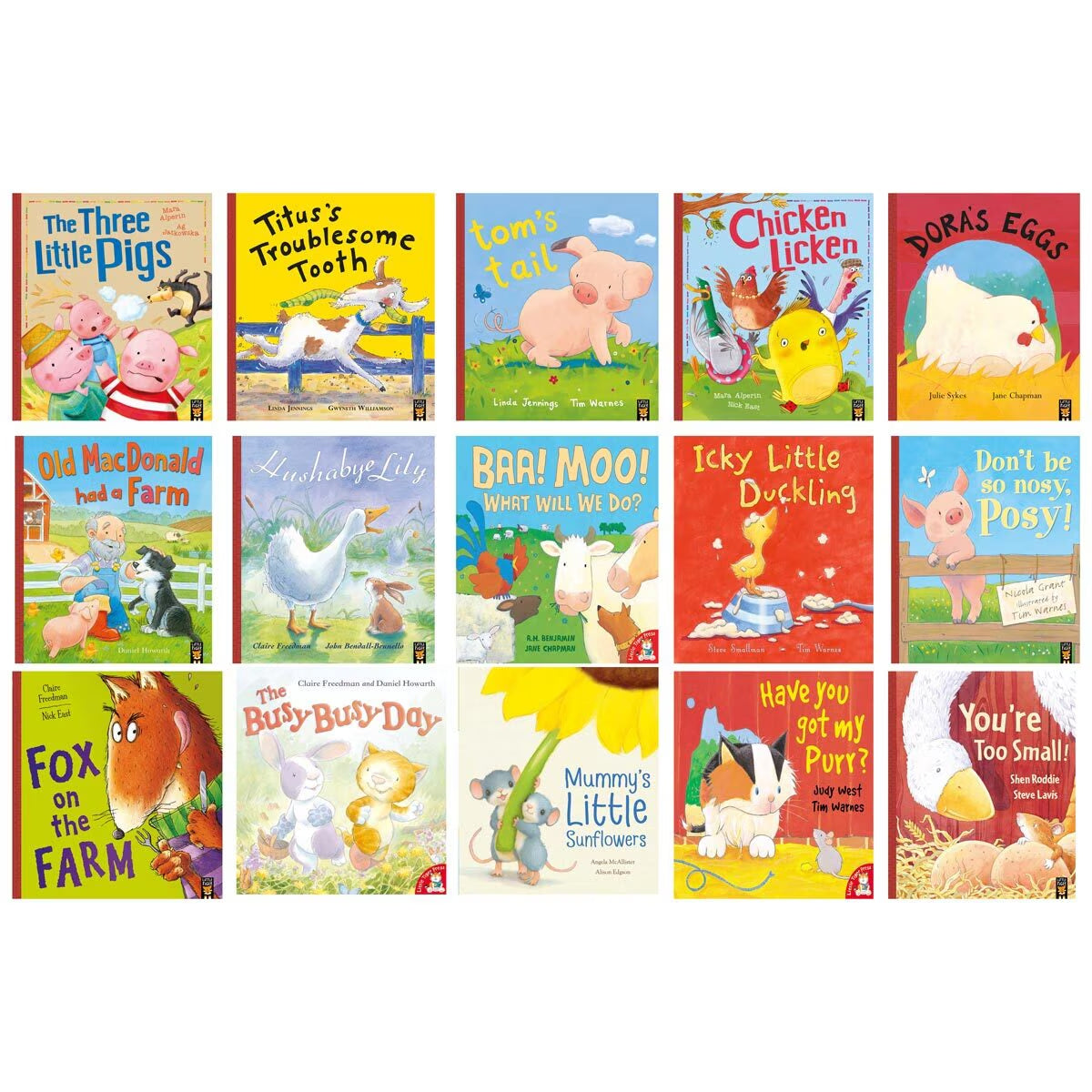 Farmyard Friends House Shaped 15 Book Collection image 1