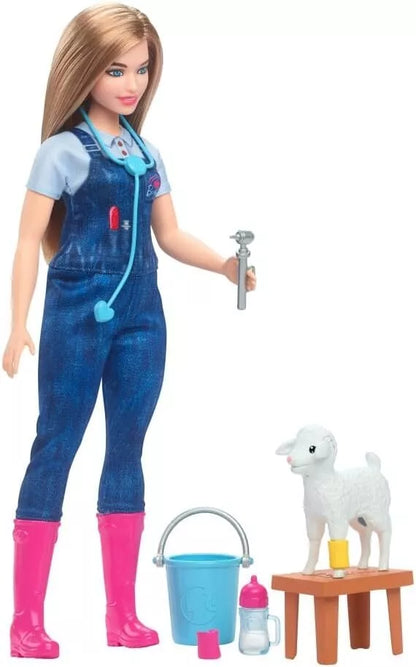 Barbie Careers Playset, Farm Veterinarian Set Doll image 0