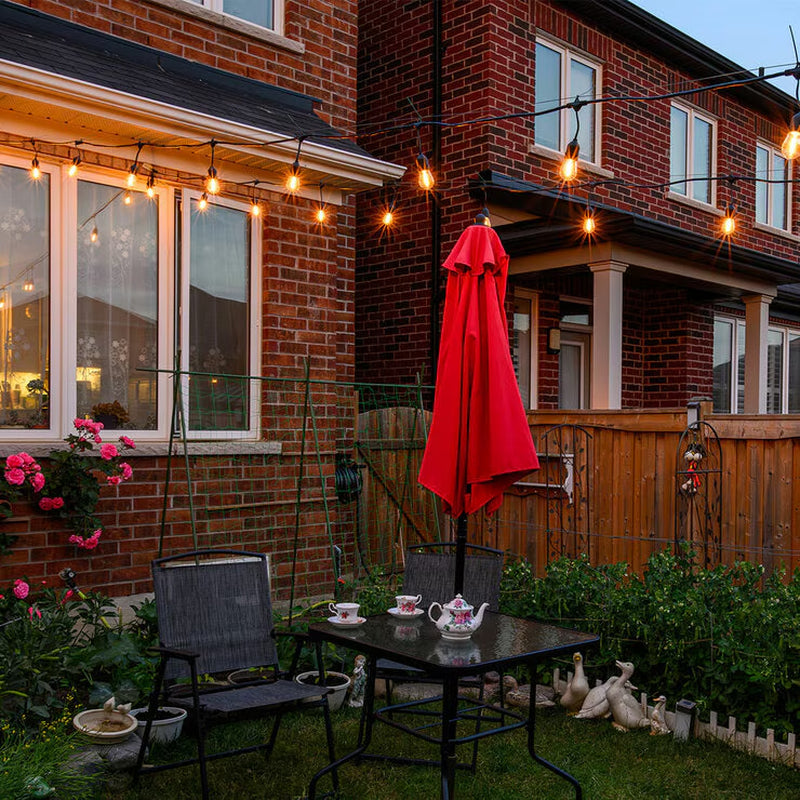 Feit 48Ft (14.6M) 24 LED Indoor/Outdoor Weatherproof String Lights Set