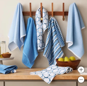 KitchenAid Printed Cotton Kitchen Towels Set – 8 Pack