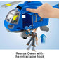 Fisher-Price Imaginext Jurassic World Dino Chopper | Owen Grady, Mosasaurus & T. Rex XL | 2 Figures