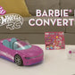Voiture télécommandée Hot Wheels Barbie rose décapotable – Peut contenir deux poupées