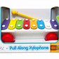 Play Baby Pull Along Musical Xylophone | Colourful Keys | Lightweight | Safe for Babies & Toddlers