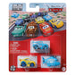 Disney Pixar Cars Mini Racers Die-Cast 3-Pack | 1:87 Scale Metal Vehicles | Assorted Character Sets