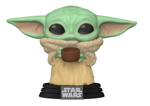 Funko Pop Vinyl Star Wars Mandalorian L'Enfant avec tasse #378
