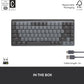 Clavier mécanique sans fil rétroéclairé Logitech MX Mini, disposition américaine en graphite