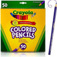Crayola Colored Pencils Art Tools 50 Count