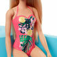 Poupée Barbie et piscine avec toboggan et accessoires