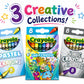 Crayola Specialty Crayons | Pastel, Metallic or Uni-Crayons | 8-Pack or 24-Crayon Bundle