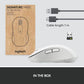 Souris sans fil Logitech Signature M650 pour les entreprises, format moyen, blanc cassé