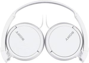 Sony MDR-ZX110AP Wired Overhead Headphones | In-Line Mic & Controls | 30mm Drivers | White