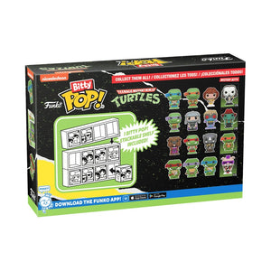 Funko Bitty POP! TMNT - Pack de 4 figurines : Raphael, Donatello, Leonardo et une figurine mystère