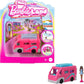 Coffret de jeu interactif Mini Barbie Land (5 pièces) avec poupée de 3,8 cm