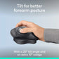 Souris trackball sans fil Logitech MX Ergo Plus avec support inclinable supplémentaire de 10 à 30°