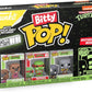 Funko Bitty Pop! Splinter, Raphael & Rocksteady 4-Pack | TMNT Teenage Mutant Ninja Turtles + Mystery