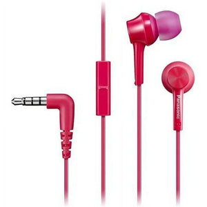 Panasonic RP-TCM115 In-Ear Canal Earphones with Mic | Pink