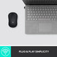Logitech M185 Wireless Mouse | 12-Month Battery | Plug-and-Forget Nano Receiver | Ambidextrous | Black