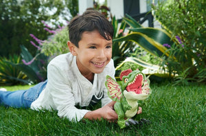 Jurassic World Fierce Launchin' Dilophosaurus Figure | Dart Projectile Action | 8" | Ages 4+