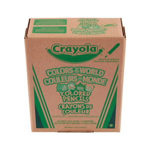 Crayola Couleurs du Monde Crayons de Couleur Teintes de Chair, Pack Scolaire (240 unités)