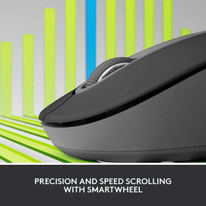 Logitech Signature M650 L Left-Handed Wireless Mouse | SmartWheel | Silent | Bluetooth & Logi Bolt | Graphite