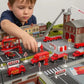 Coffret de voiture avec accessoires - Pompiers et secours 40 pièces