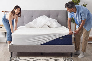 King Size 150x200 Waterproof Mattress Protector Cotton Skirt Cover Antibacterial