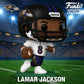 Funko Pop! Lamar Jackson | Baltimore Ravens Away Uniform NFL Vinyl Collectible Figure