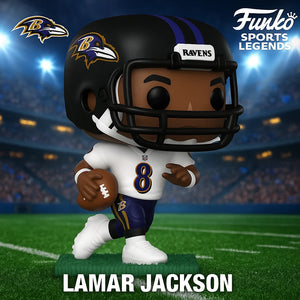 Funko Pop! Lamar Jackson | Baltimore Ravens Away Uniform NFL Vinyl Collectible Figure