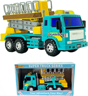 Big Daddy Cherry Picker Crane Truck | Working Bucket Lift | Friction Powered | Construction Toy