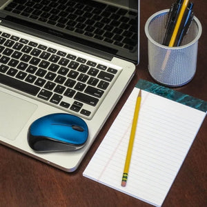 Souris sans fil Logitech M317 bleue avec récepteur USB Unifying