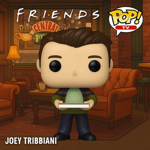 Funko Pop! Joey Tribbiani with Pizza | Friends TV Vinyl Collectible Figure