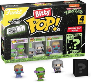 Funko Bitty Pop! Donatello, Shredder & Baxter Stockman 4-Pack | TMNT Teenage Mutant Ninja Turtles + Mystery