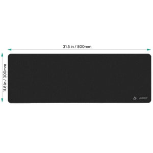 AUKEY KM-P2 XXL Gaming Keyboard & Mouse Pad Mat – Black 30 x 80cm