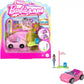 Coffret de jeu interactif Mini Barbie Land (5 pièces) avec poupée de 3,8 cm