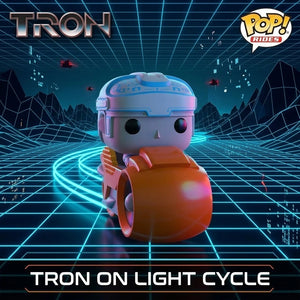 Funko Pop! Rides Tron on Light Cycle | Tron 1982 Movies Vinyl Collectible Figure