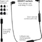 Panasonic RP-HJE120B-K Bluetooth In-Ear Earbuds | Built-In Microphone | Secure Fit | Black