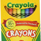 Crayons de cire classiques Crayola, paquet de 24 couleurs