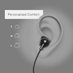 Écouteurs Panasonic avec microphone noirs