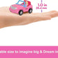 Coffret de jeu interactif Mini Barbie Land (5 pièces) avec poupée de 3,8 cm