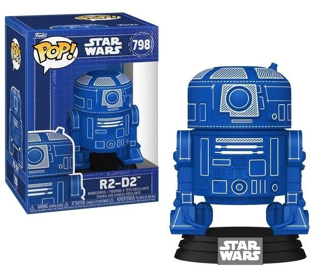 Funko Pop! R2-D2 Blueprint | Star Wars Vinyl Collectible Figure