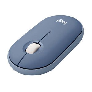 Souris sans fil Logitech Pebble, Bluetooth, bleuet