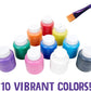 Crayola Peinture Lavable pour Enfants - Lot de 10 Flacons