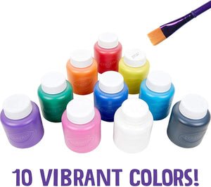 Crayola Washable Kids Paint Set Pack of 10 Bottles